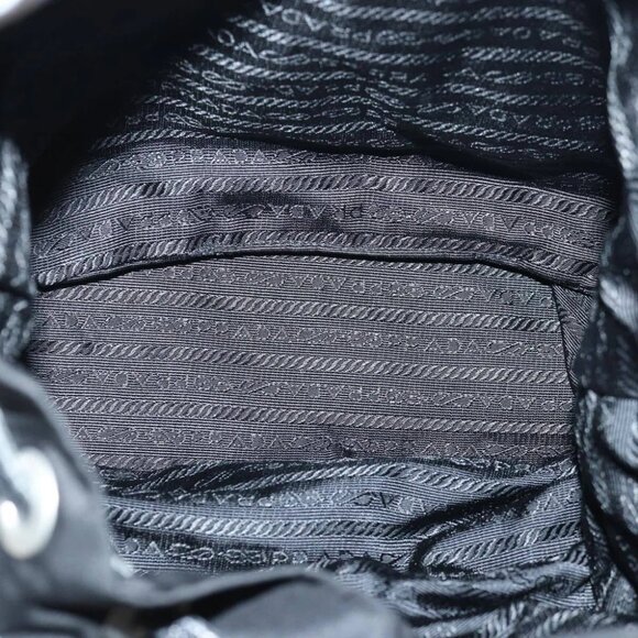 PRADA Backpack Nylon Black Silver Auth 85289V - Picture 12 of 15